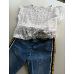 Meisjesjeans hound blauw maat s 134/140
