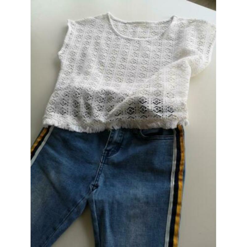 Meisjesjeans hound blauw maat s 134/140