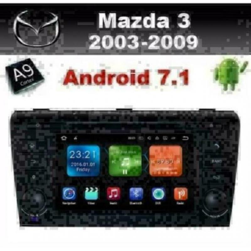 Mazda 3 2003- radio navigatie android 7.1 dab+ carkit wifi