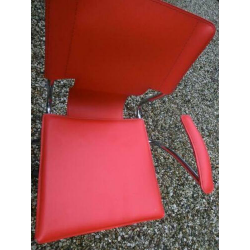 bureaustoel - rood - nr 8413