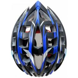 Fietshelm wielrenhelm blauw zwart racefiets fiets helm