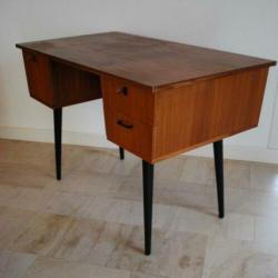 Jaren '50 Teak houten bureau