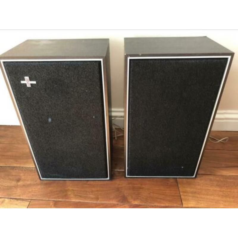 Werkende stereoset: 2 Philips boxen en Telefunken radio