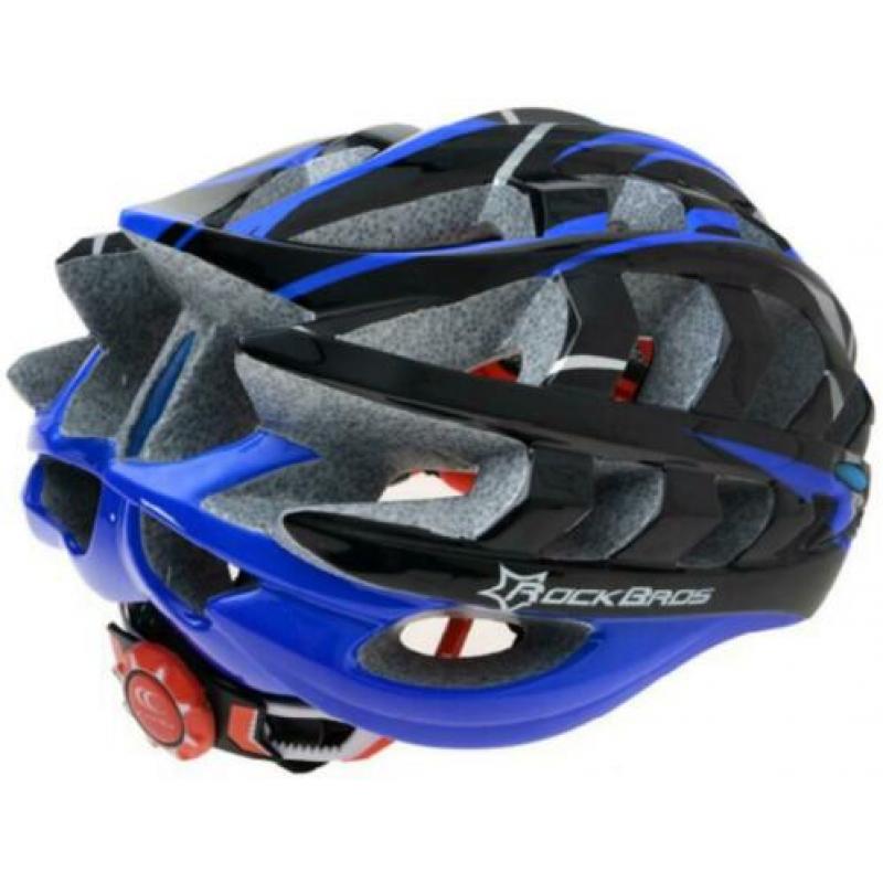 Fietshelm wielrenhelm blauw zwart racefiets fiets helm