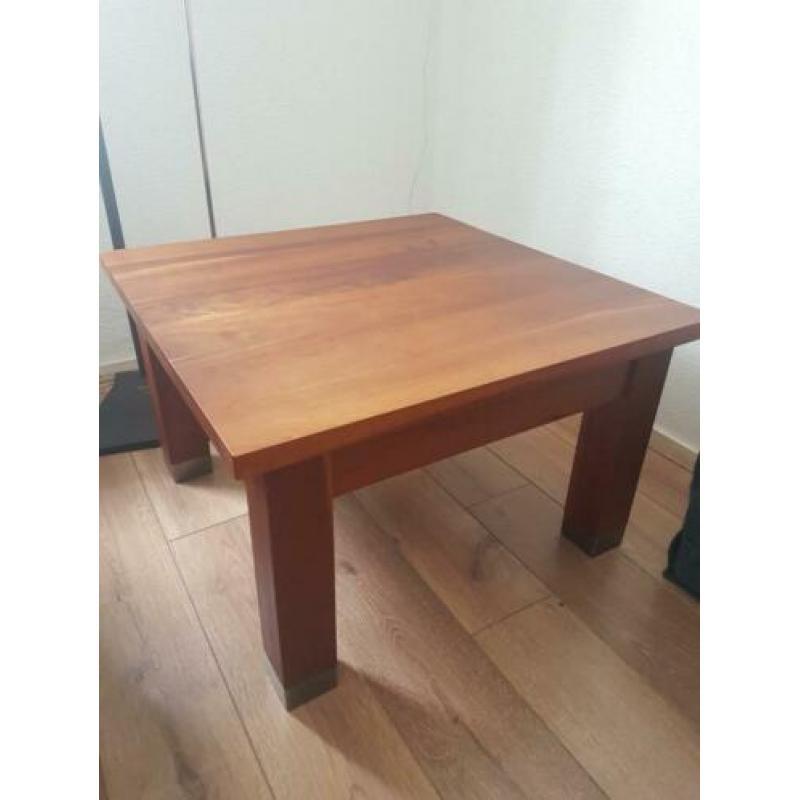massief kersenhout (geolied) eettafel + 6 stoelen, ect.
