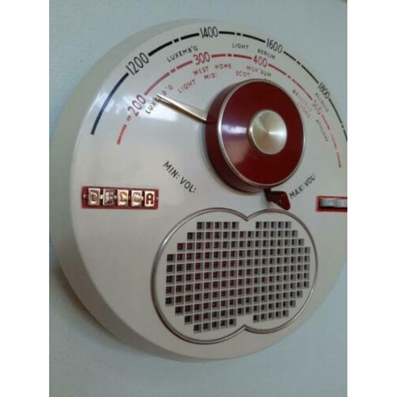 Zeldzame DECCA TPW70 wallhanging transistor radio 1961