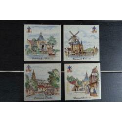Oud Hollandse tegels ( vier stuks )