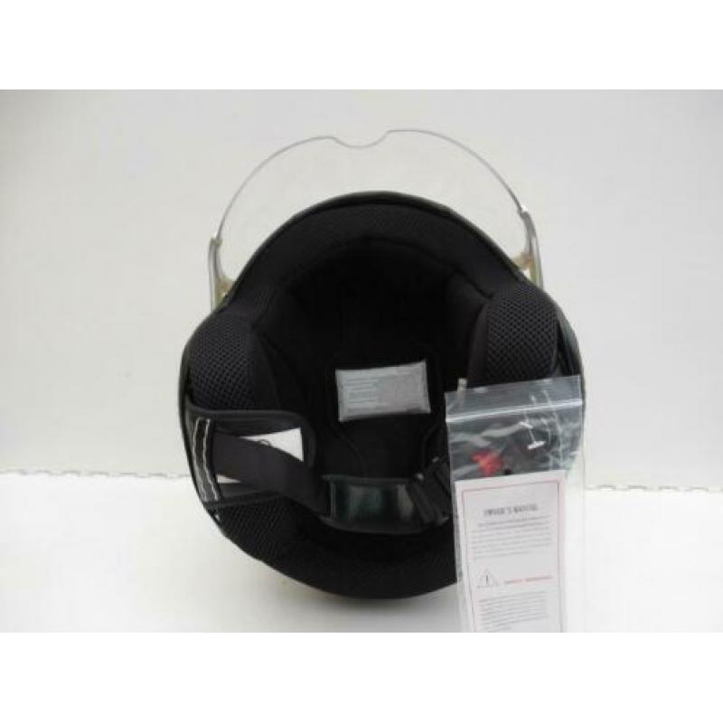 Jethelm Motor Scooter Brommer Snorfiets Helm XS,S en M
