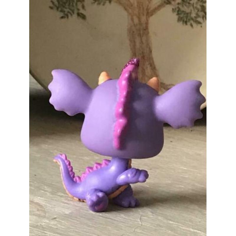 Lps littlest pet shop rare purple dragon petshop