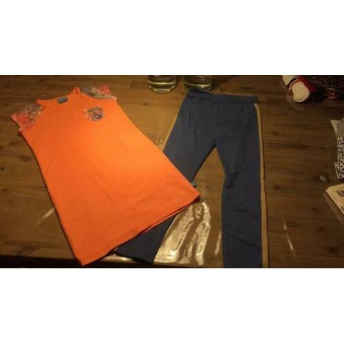 Nieuw prachtige set Label74 jurk/tuniek en legging