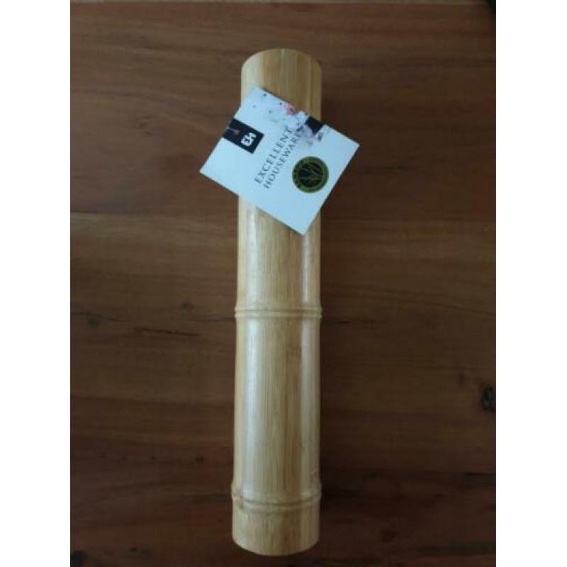 nieuw houten bamboe zout of peper molen