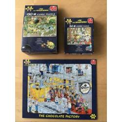 3 Jan van Haasteren puzzels - 54 en 150 stukjes