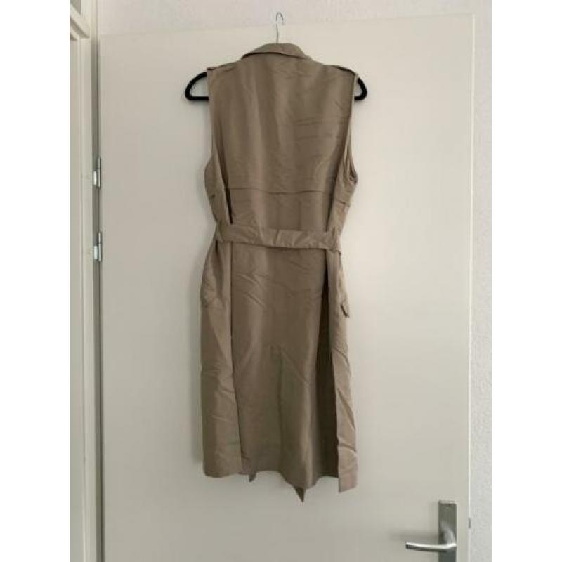 Bershka lange gilet blazer beige maat L als nieuw!