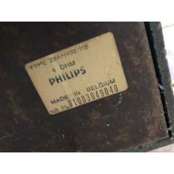Werkende stereoset: 2 Philips boxen en Telefunken radio