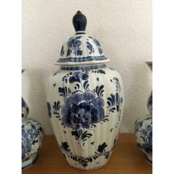 Delft blauw kast stel 3 delig