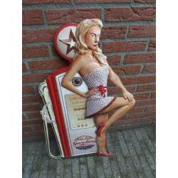 Fifties sixties metalen pin up borden