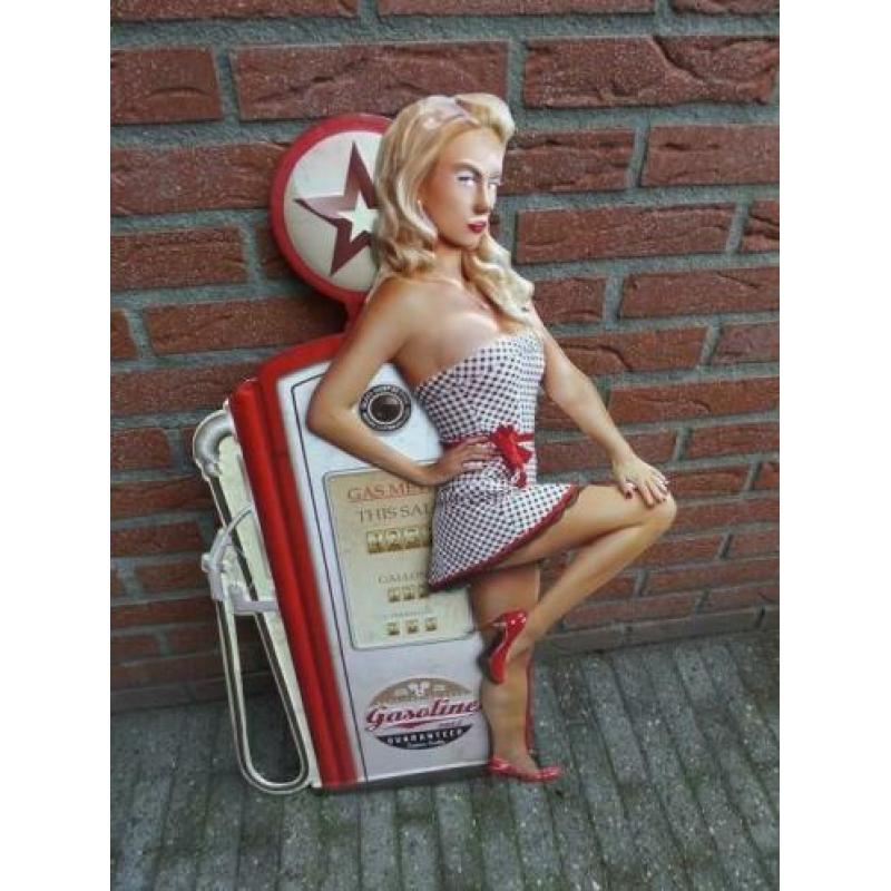 Fifties sixties metalen pin up borden