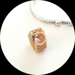 Pandora Rose gouden Hart 781811 / zilveren bedel