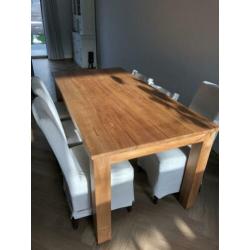 Teak eetkamertafel trendhopper