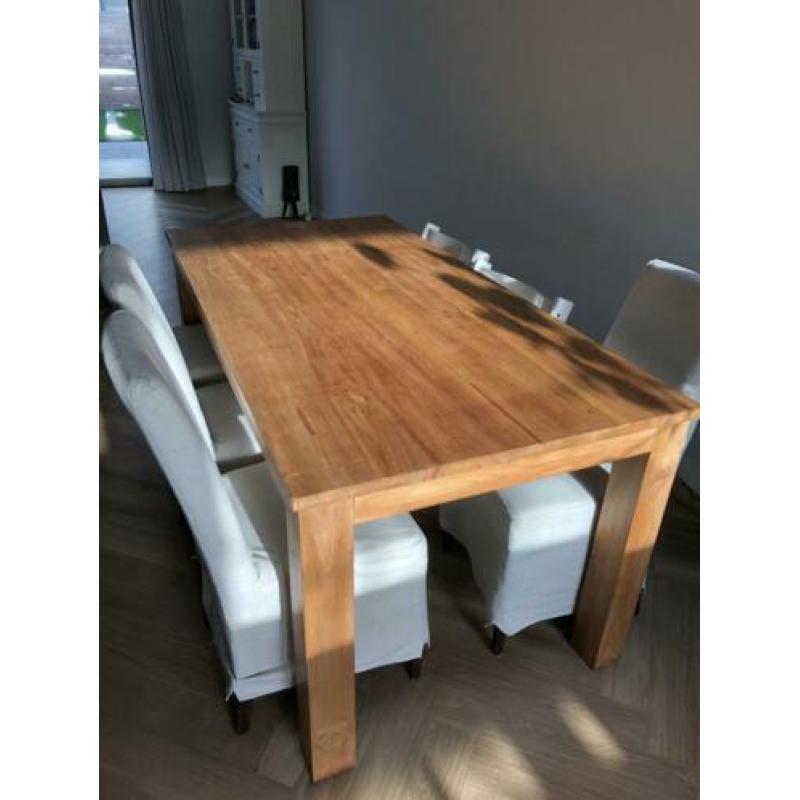 Teak eetkamertafel trendhopper