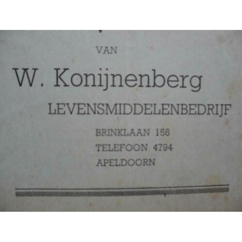 Apeldoorn Konijnenberg brochure levensmiddelen