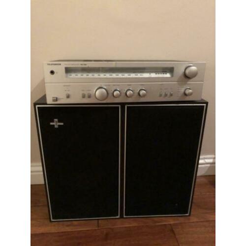 Werkende stereoset: 2 Philips boxen en Telefunken radio