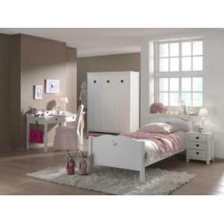 Amori | Kajuitbed | Wit | Slaaplade | Meisjesbed