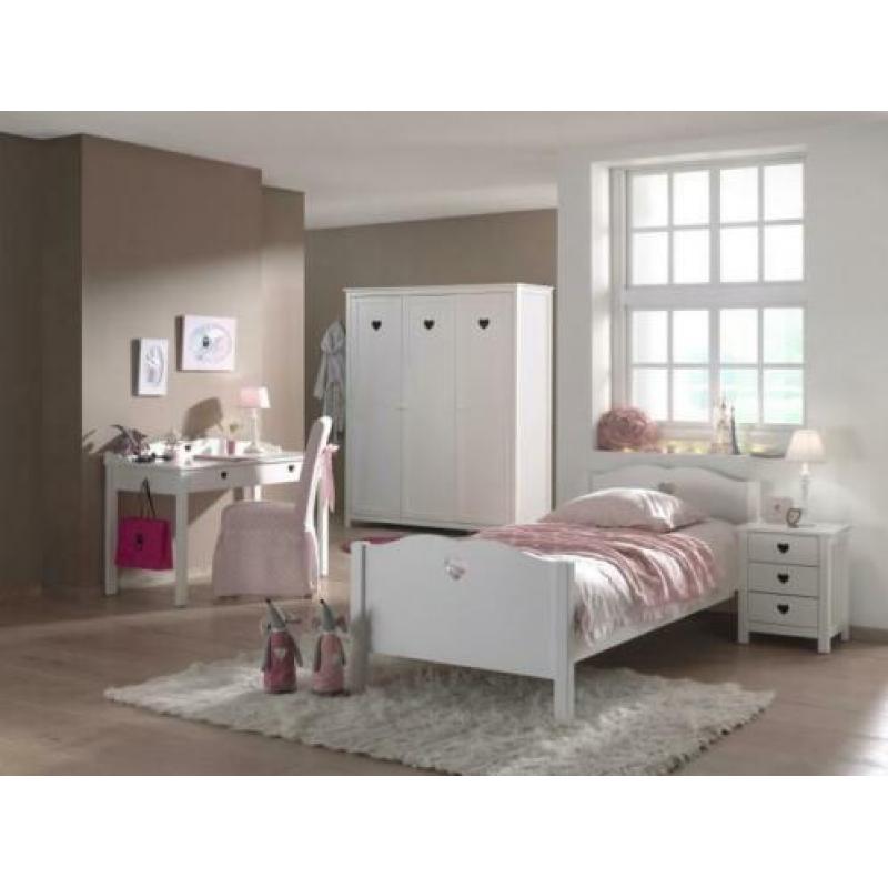 Amori | Kajuitbed | Wit | Slaaplade | Meisjesbed