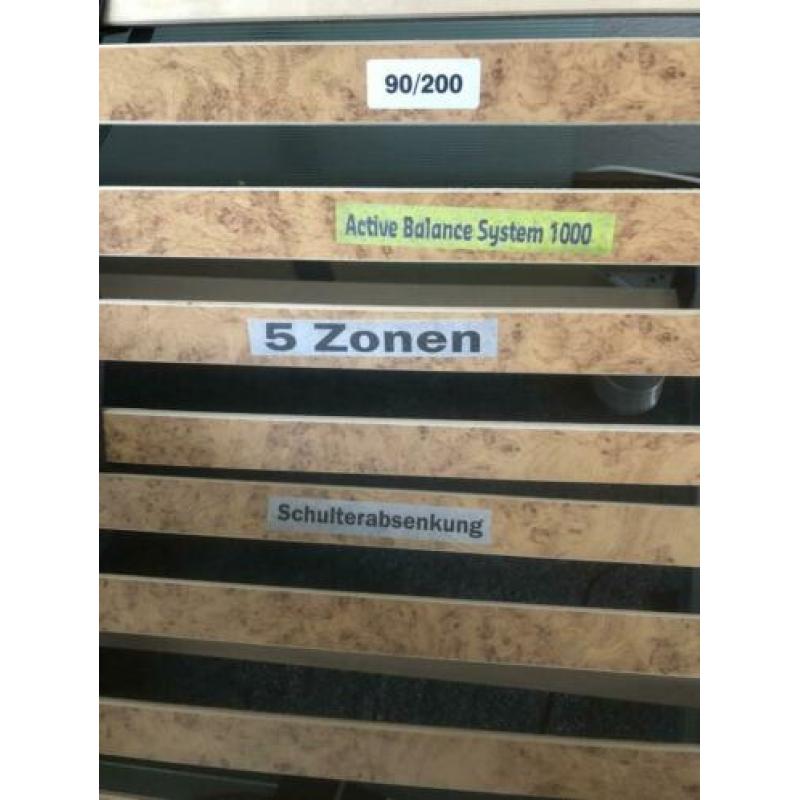 Modern 2 persoons bed met elektrische 5 zone lattenbodems