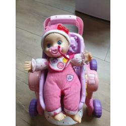 Vtech Little love pop met poppenwagen