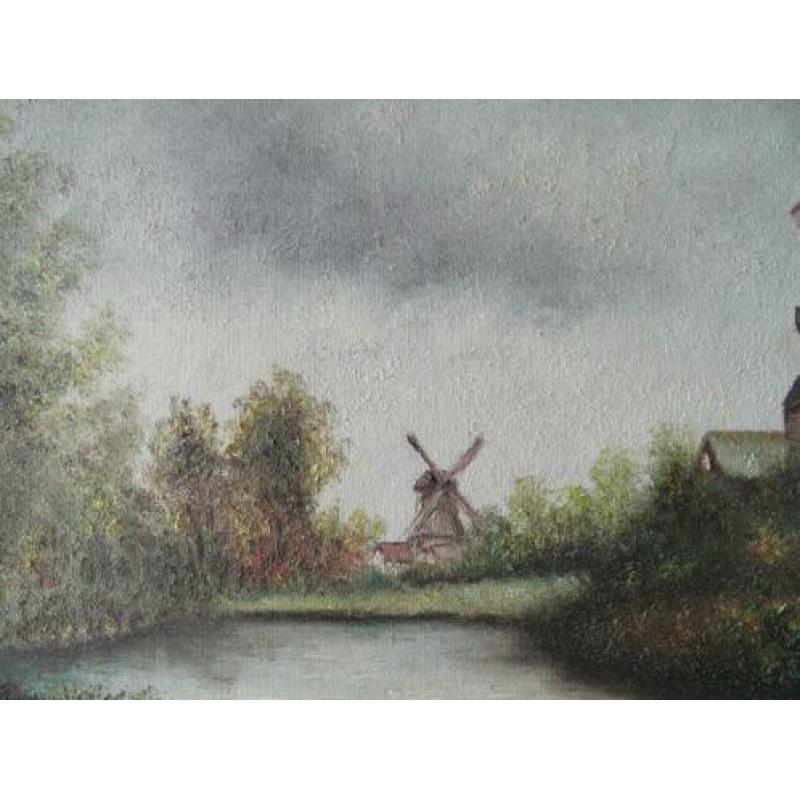 Schilderij Hollands Landschap