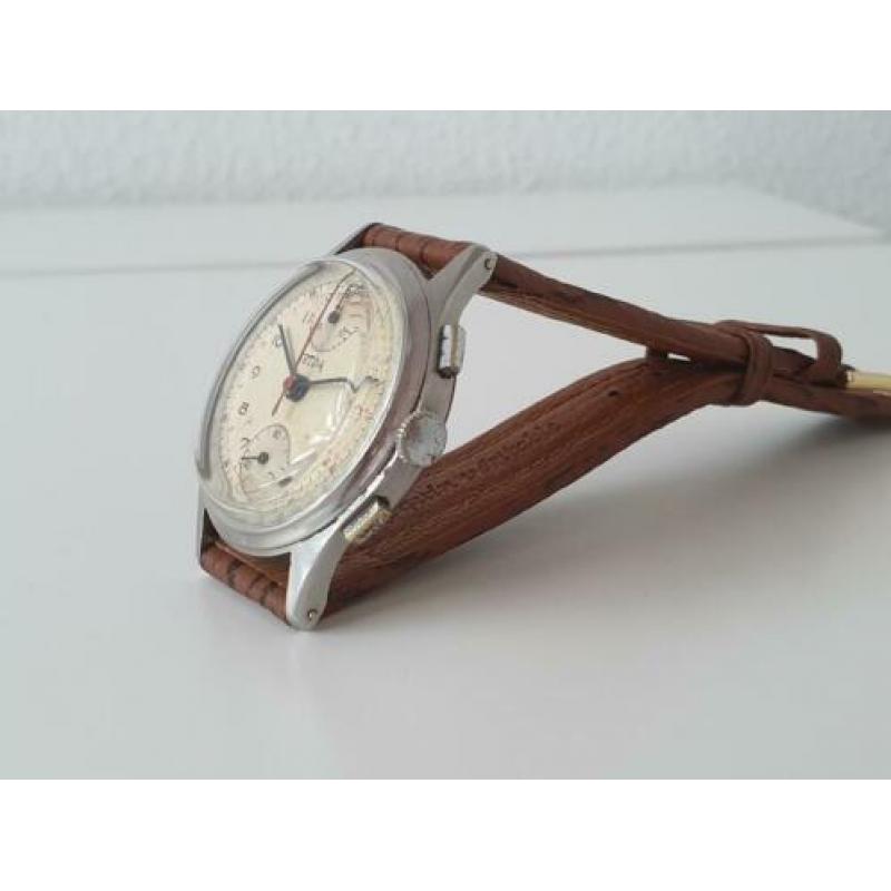 Telda chronograaf herenhorloge 40's 50's
