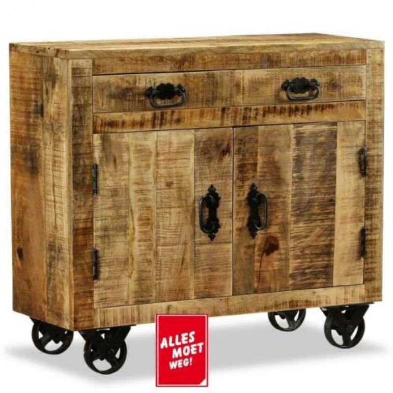 NIEUW Dressoir mangohout matte afwerking Op=Op!