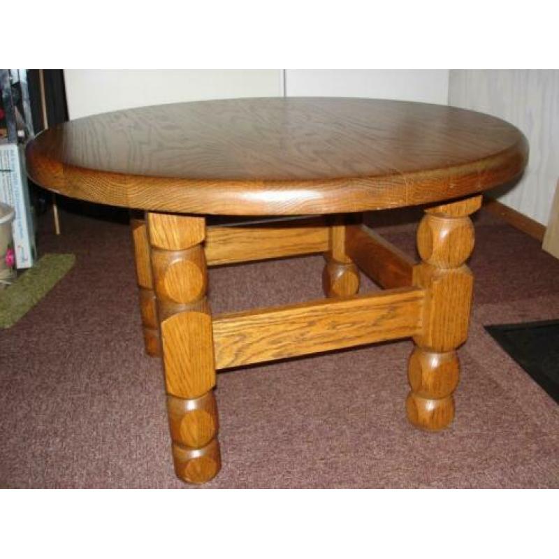 Massief eiken salontafel