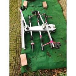 fietsendrager,voor 3 fiesten, condor, zgan,aluminium, 65€