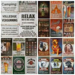 Keep Calm and drink bier reclamebord van metaal 30x20cm