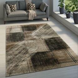 Modern tapijt Donker Bruin 60 x 100 cm t/m 240 x 340 cm