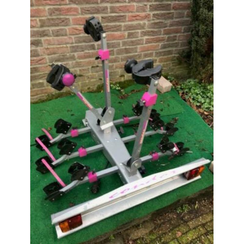 fietsendrager,voor 3 fiesten, condor, zgan,aluminium, 65€