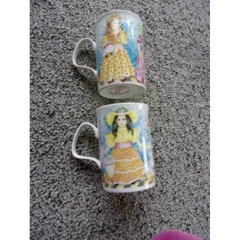 2x thee beker/mok roy kirkham/treasured dolls/1993/poppen