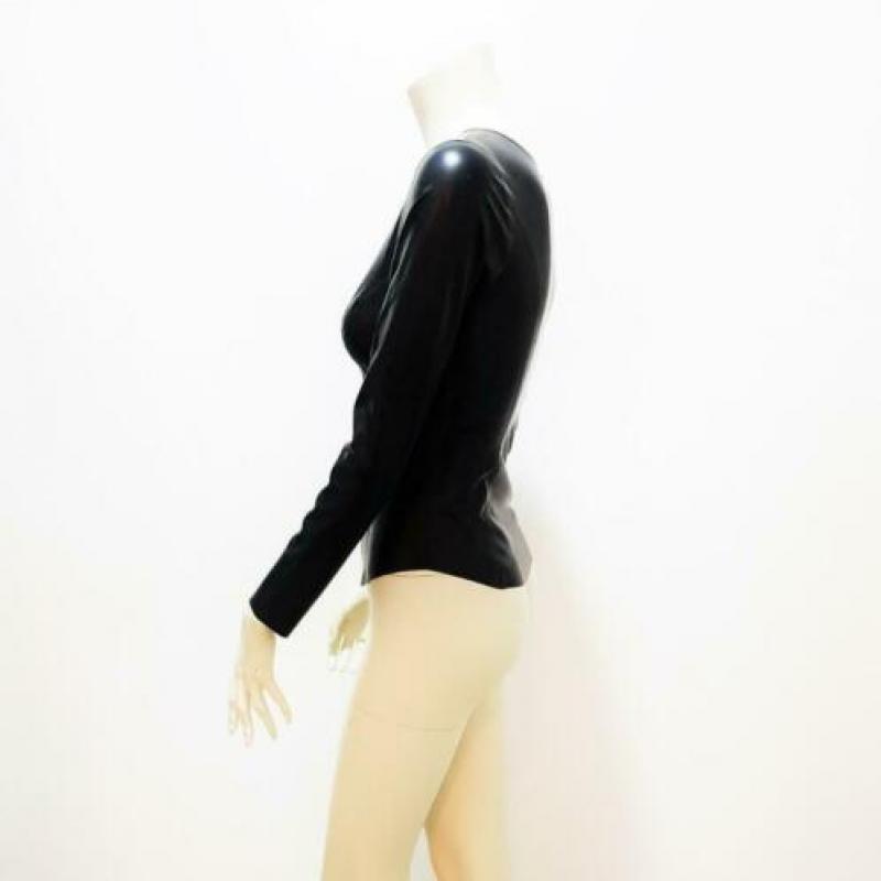 Latex top zwart sexy kinky trendy slank NIEUW mt. XL: 48,-