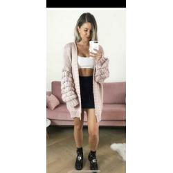 Roze bubble vest