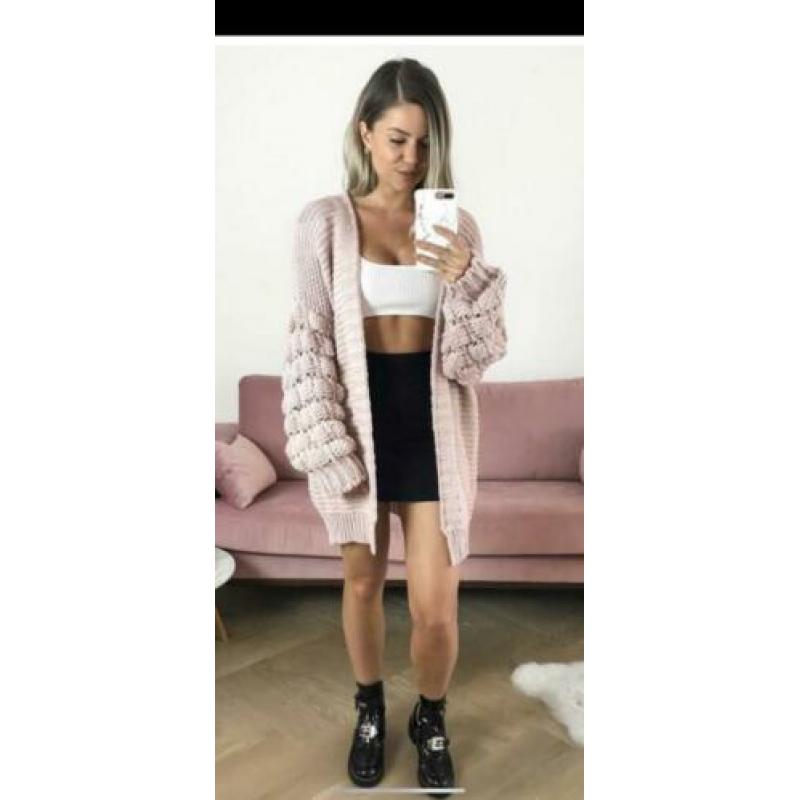 Roze bubble vest