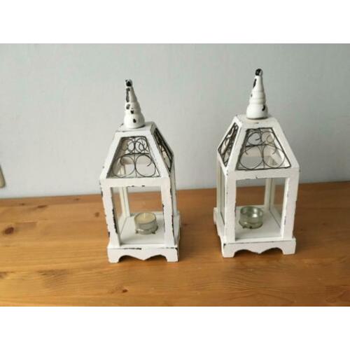2 lantaarntjes voor waxine lichtjes