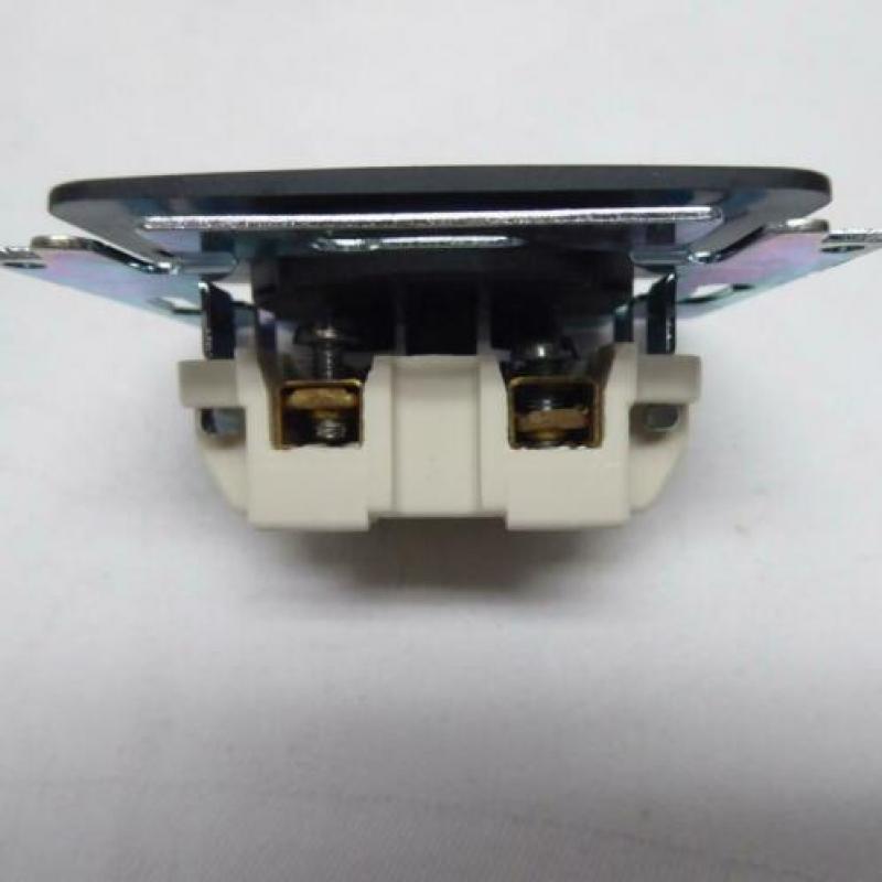 NIKO inbouw WCD tweepolig | 17 mm diep | zwart | NIEUW