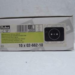 NIKO inbouw WCD tweepolig | 17 mm diep | zwart | NIEUW