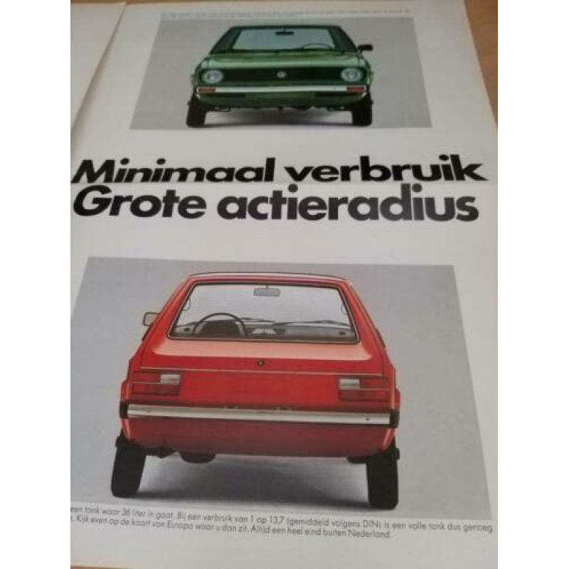 1975 Volkswagen polo mk1 introductie folder IZGST óók kleure