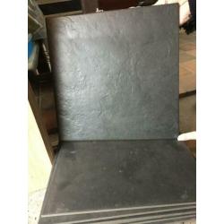 Zwarte (badkamer) tegels 33x33cm 21st