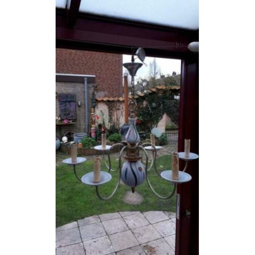 Brocante kroonluchter.