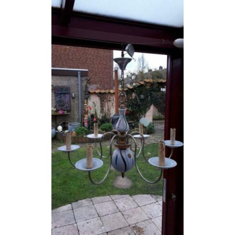 Brocante kroonluchter.