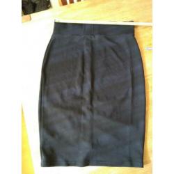 Stretch kokerrok/ pencil skirt van Juffrouw Jansen. Maat m.